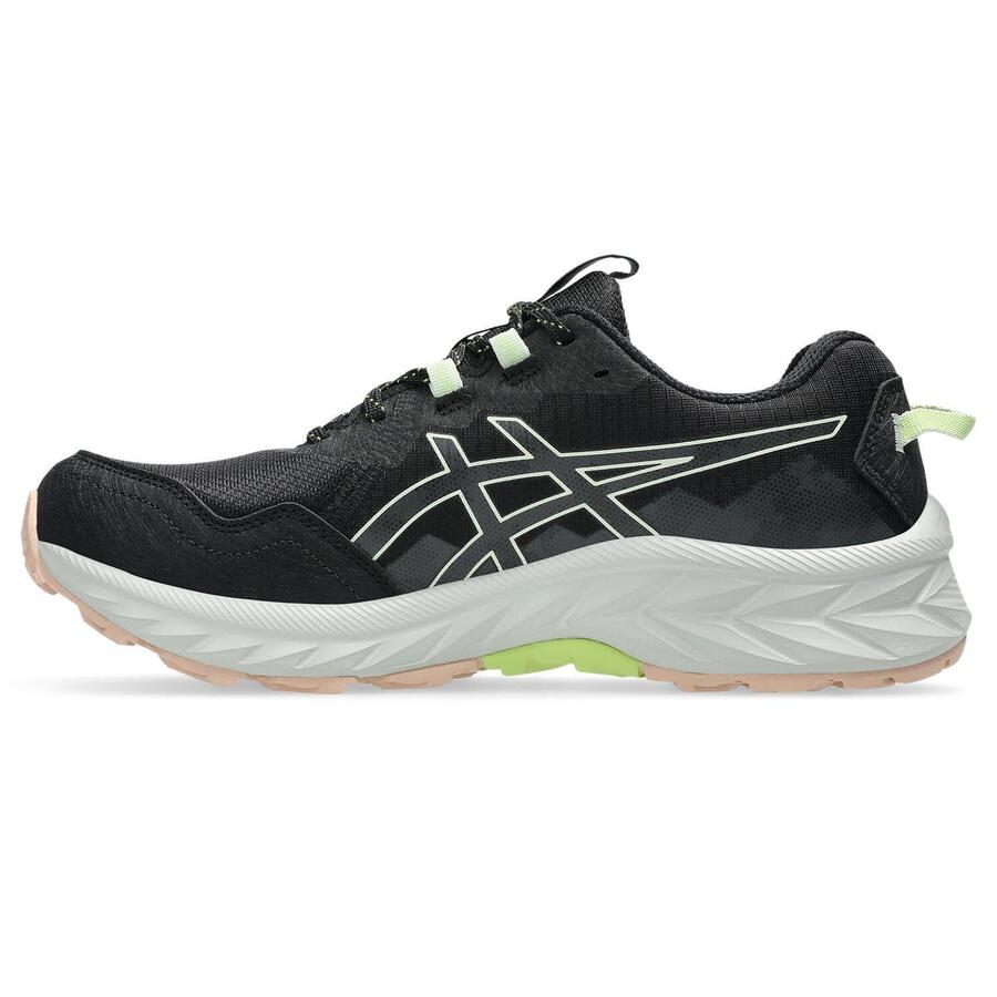 Женские кроссовки для трейлраннинга ASICS Gel Venture 10 W — чёрные/зелёные — фото 3