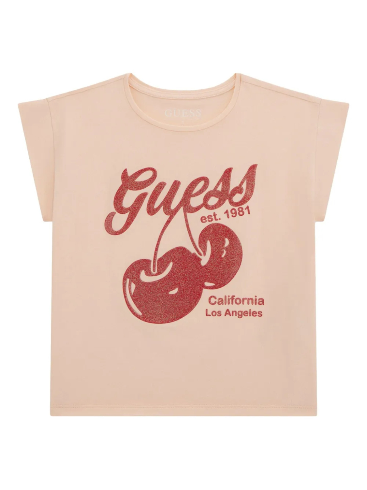 

Футболка с принтом в виде вишни для детей, винтажная Guess Kids, нейтральный