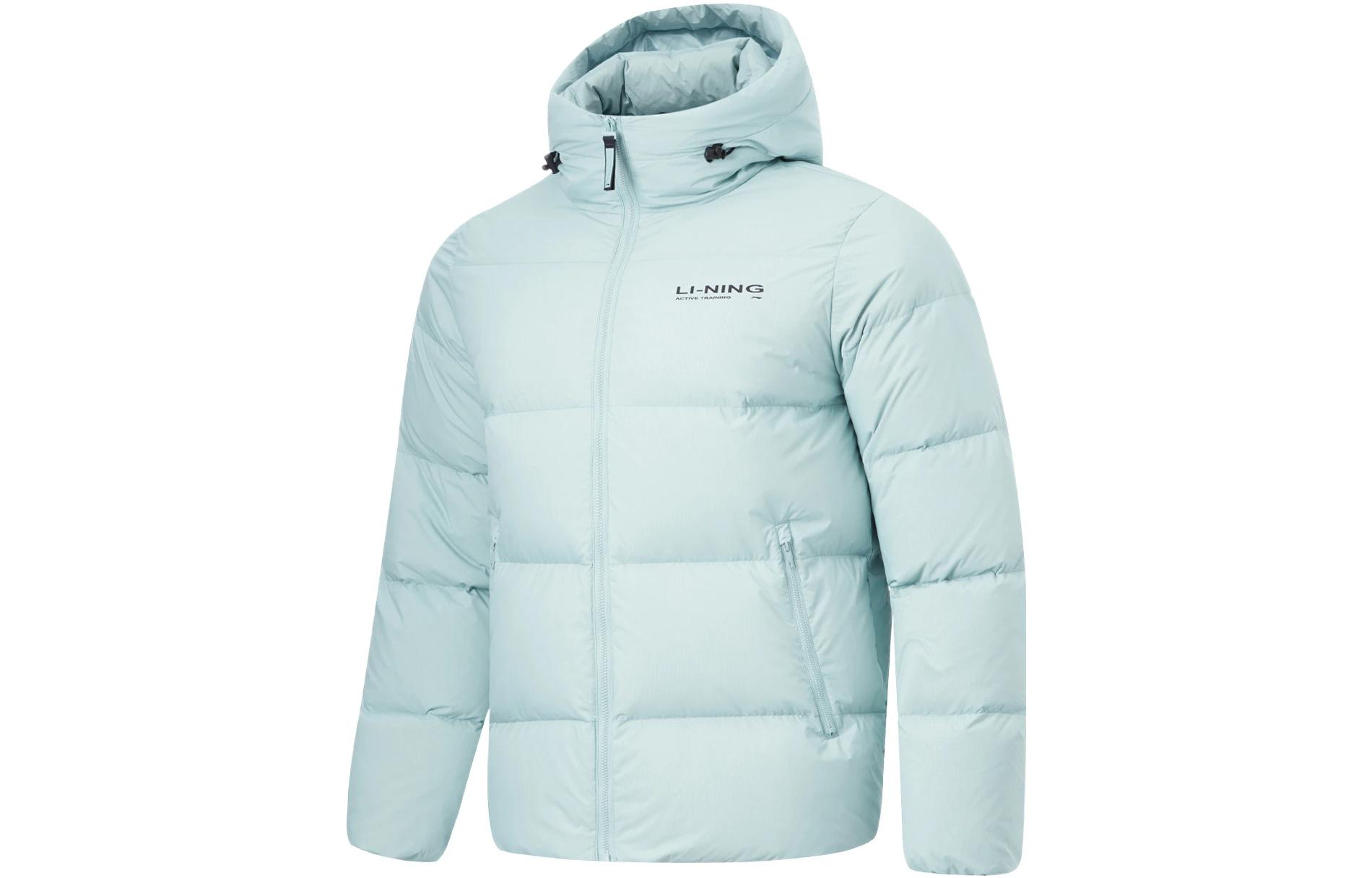 

Мужская пуховая куртка LiNing Fitness Series FW23, цвет «камень-бирюзовый»