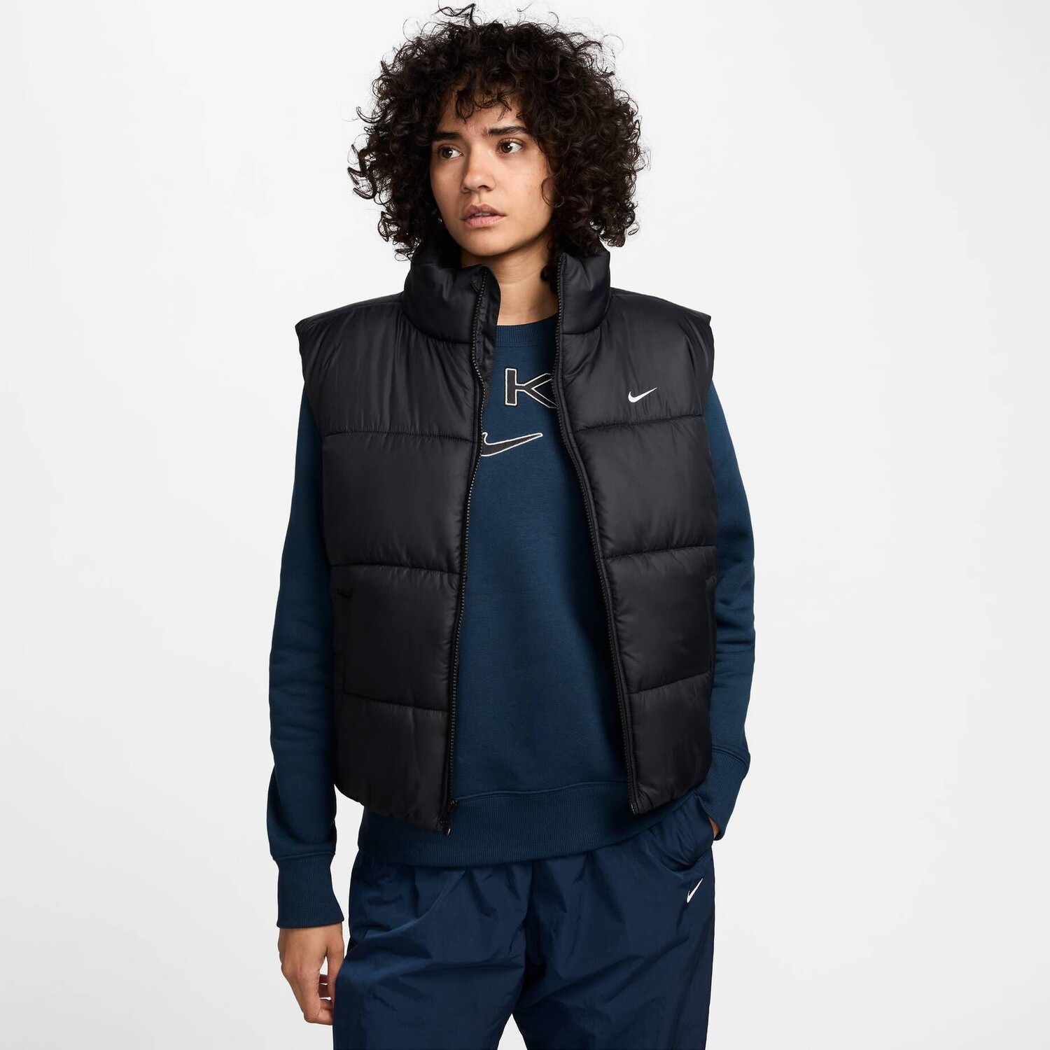 

Стеганый жилет классический пуховик Nike Sportswear, черный