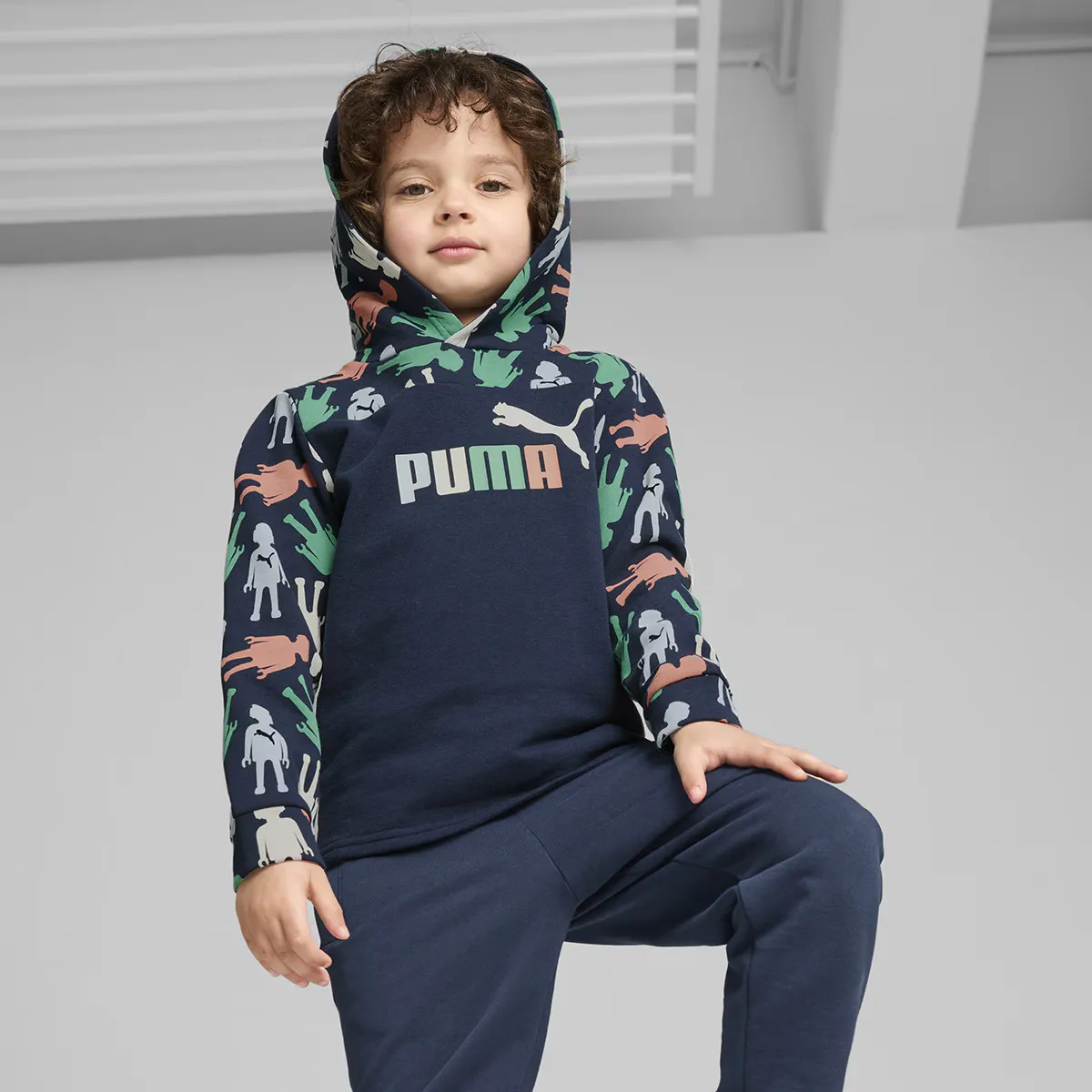 

Толстовка с капюшоном PUMA X PLAYMOBIL TR Puma Kids, синий
