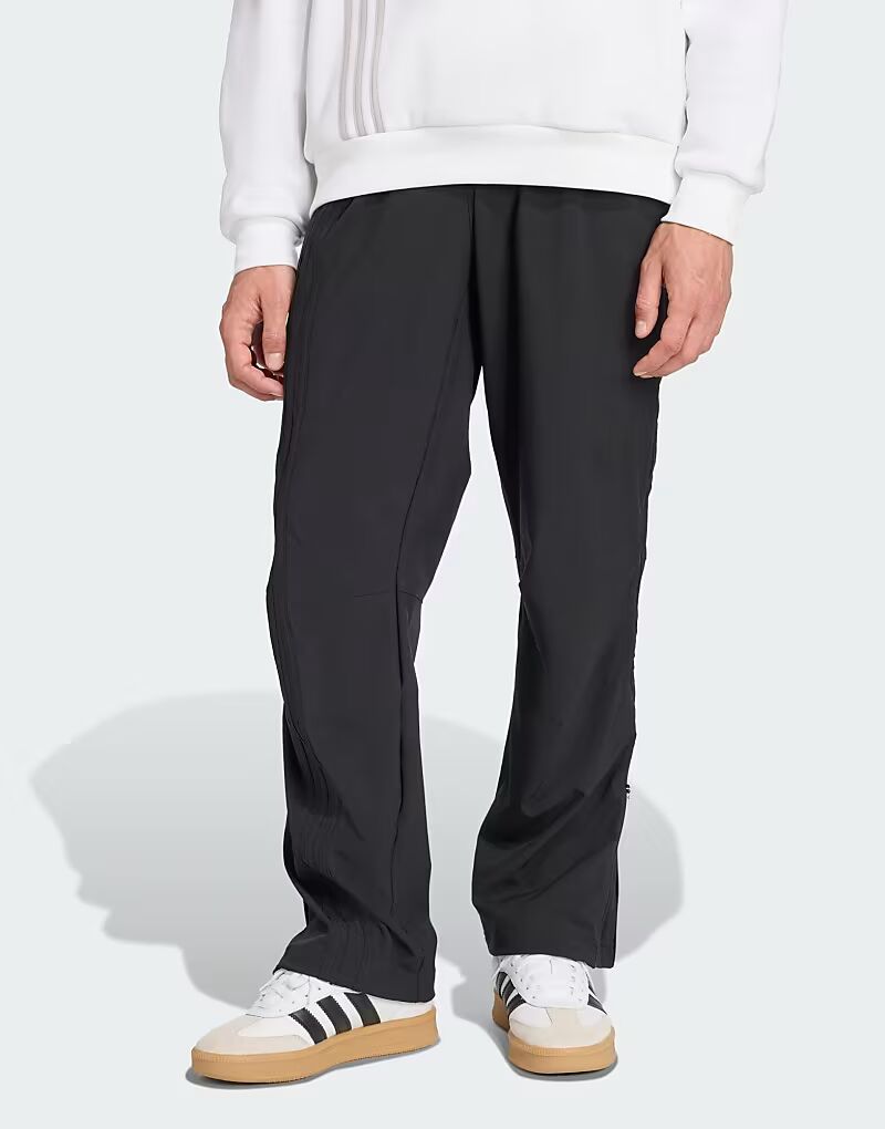 

Брюки с боковыми молниями из сетки черного цвета Adidas Originals