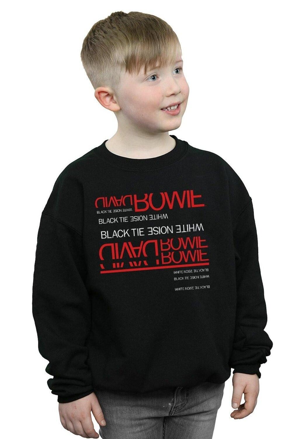 

Белый свитшот Black Tie Noise David Bowie, черный
