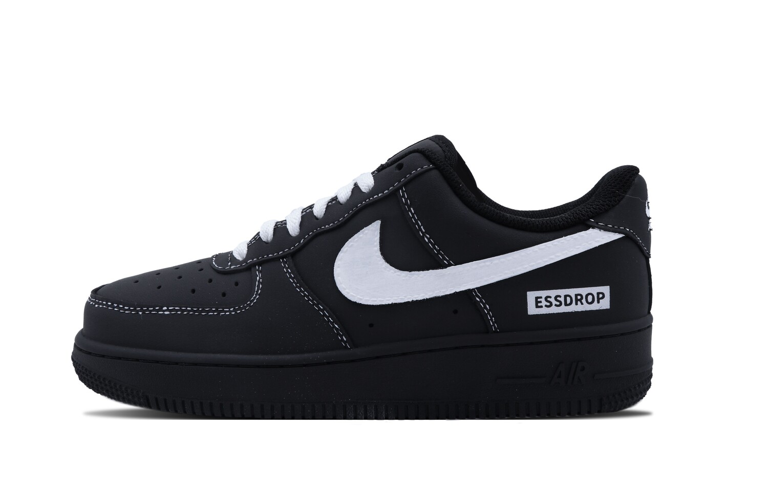 

Кроссовки Air Force 1 для скейтбординга мужские низкие черный белый Nike