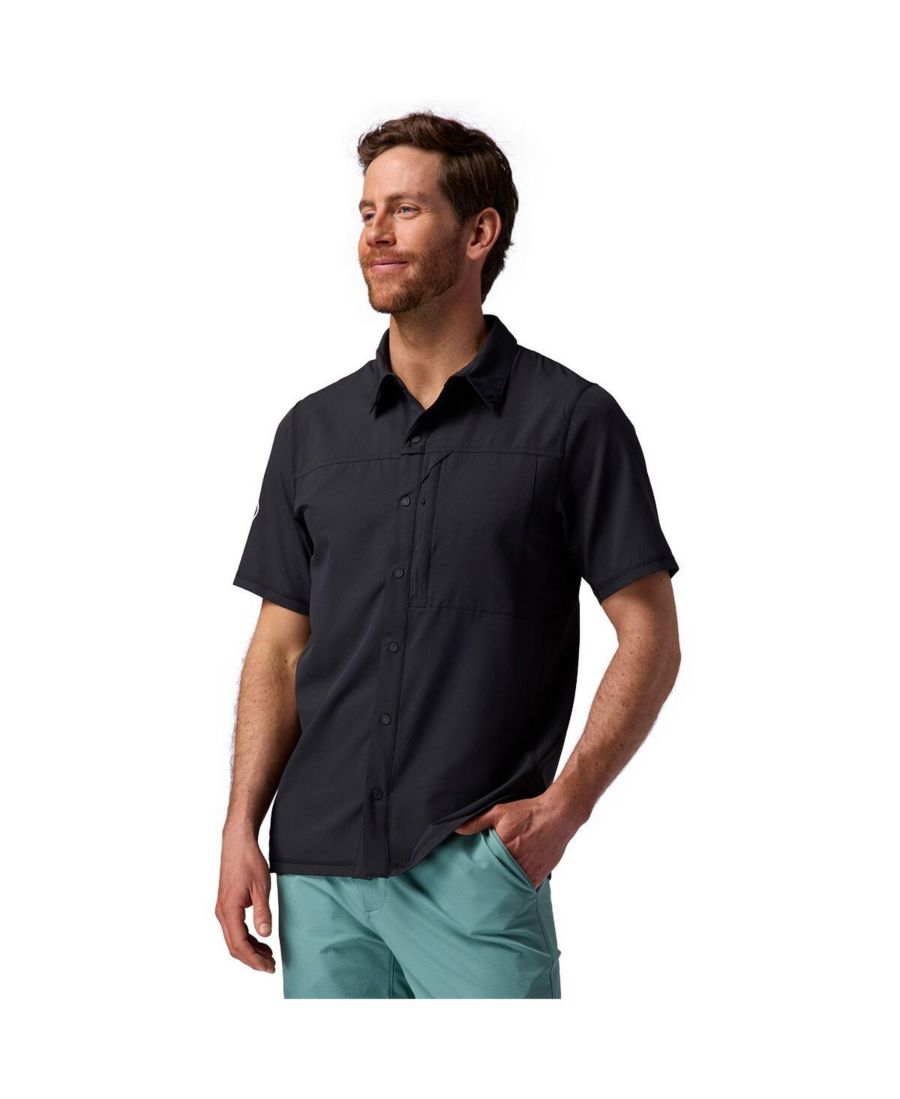 

Мужская тканая рубашка Tahoe с коротким рукавом и застежкой на кнопки Рубашка с коротким рукавом Backcountry, Black