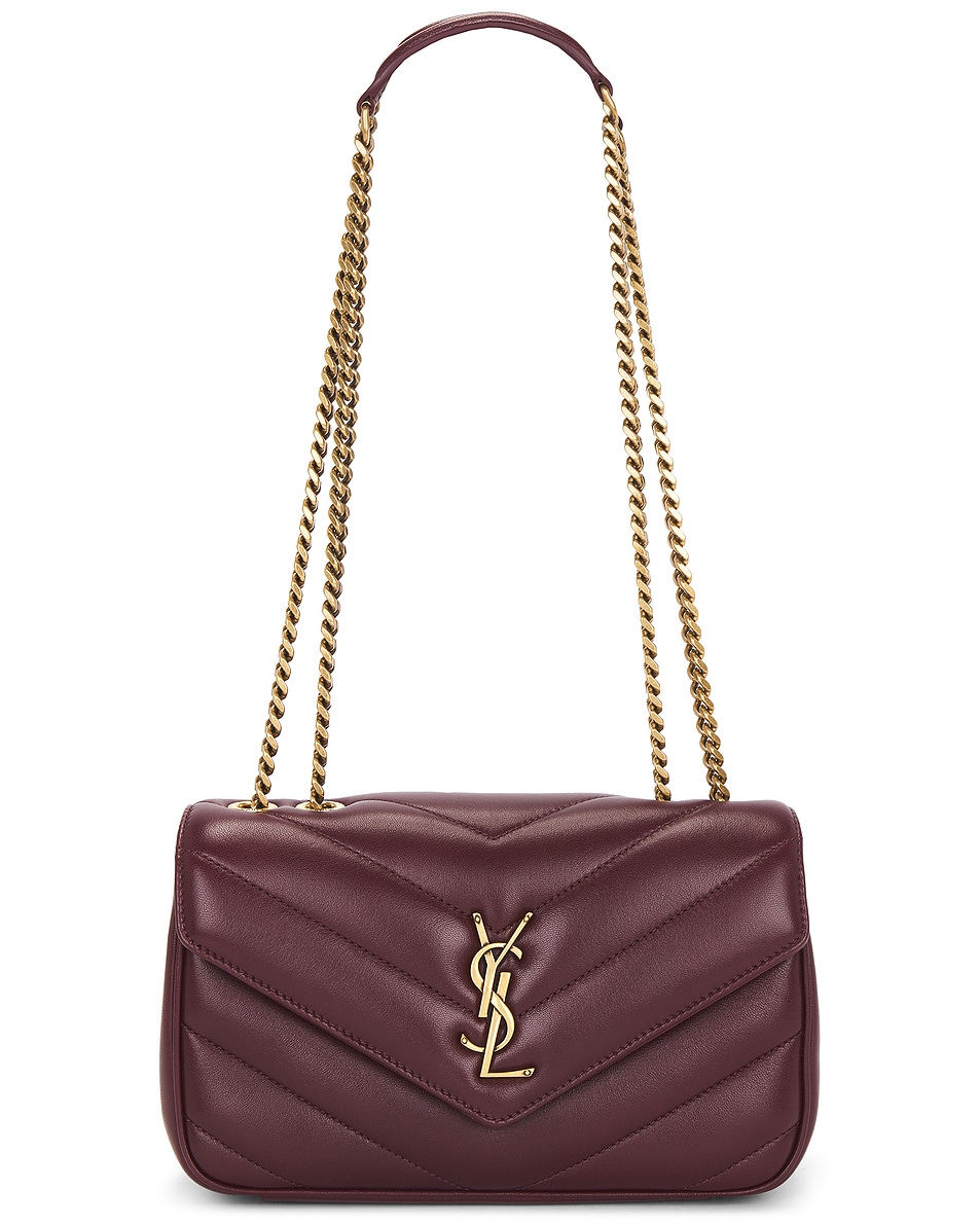 

Маленькая сумка Loulou на цепочке Saint Laurent, Light Hot Wine