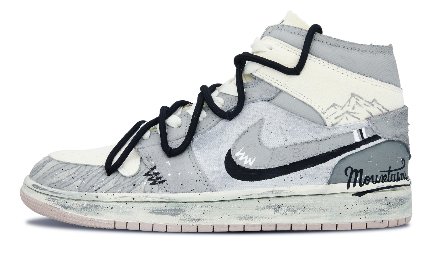 

Jordan Air Jordan 1 Обувь для скейтбординга Мужчины, Light Gray