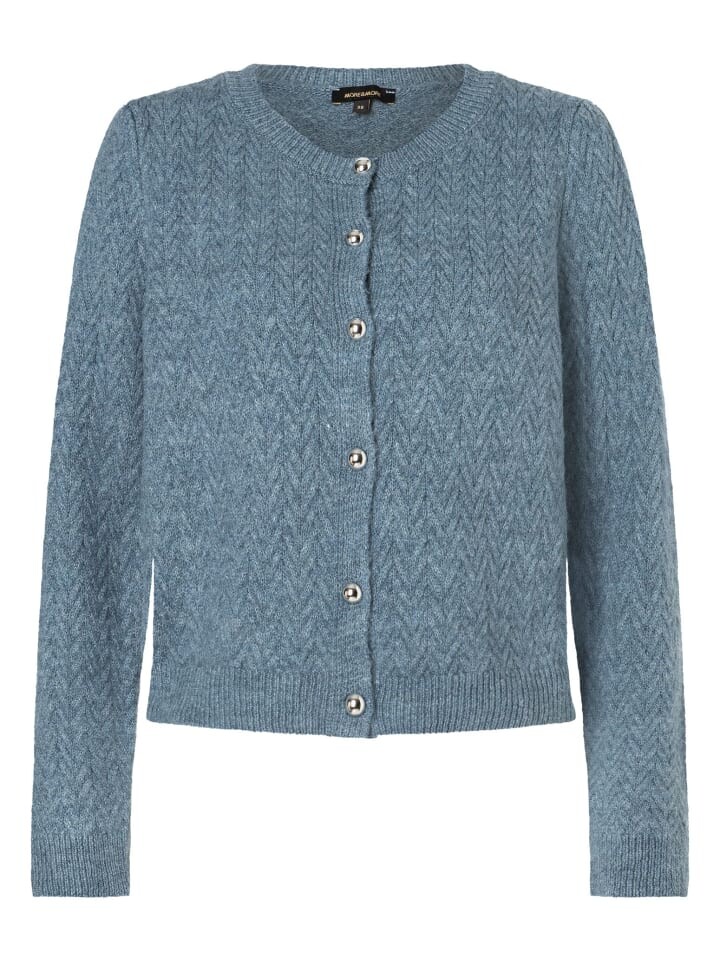 

Кардиган More & More Zopfstrickjacke, синий