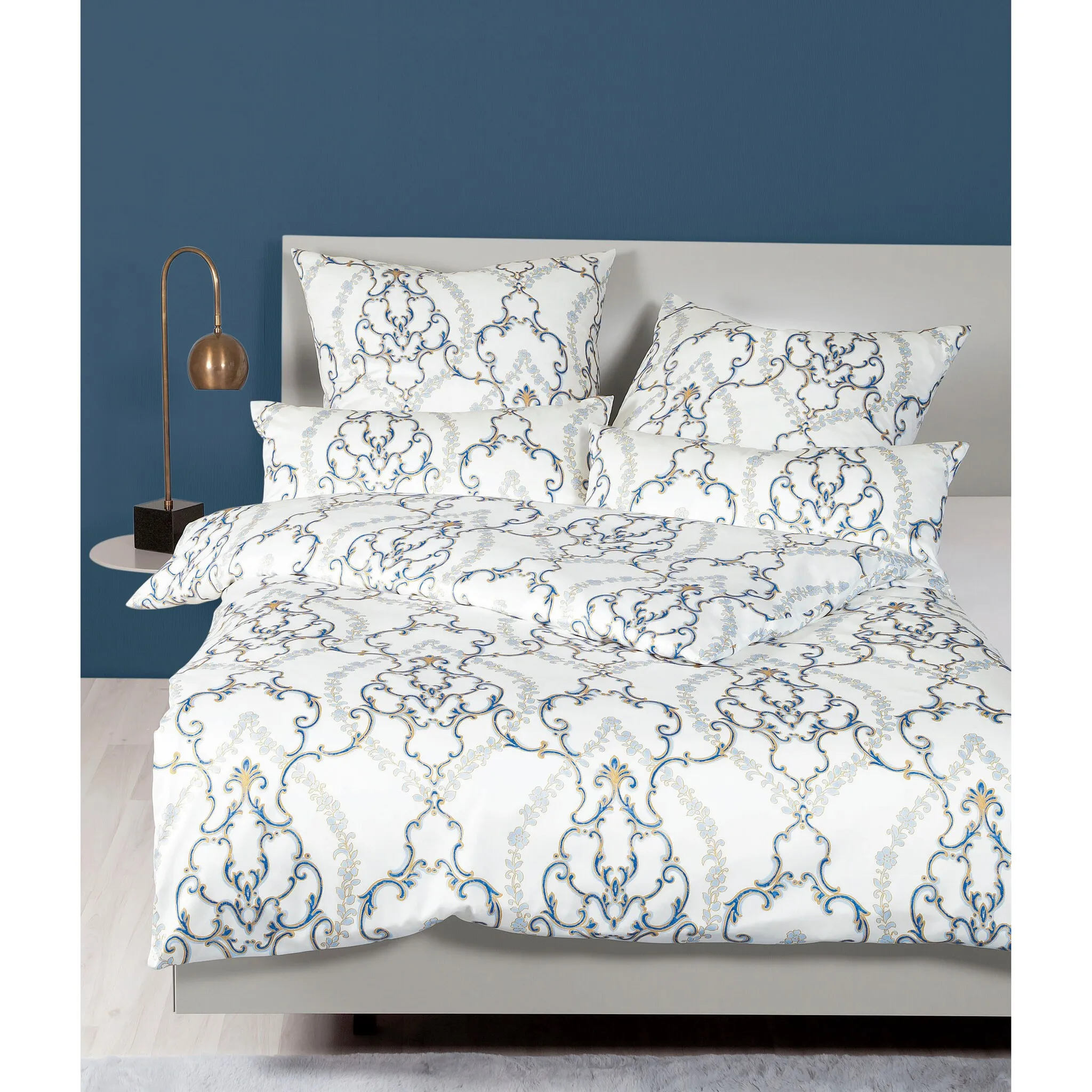 

Постельное белье Janine «CARMEN S 55058», на молнии, цвет imperium/blau