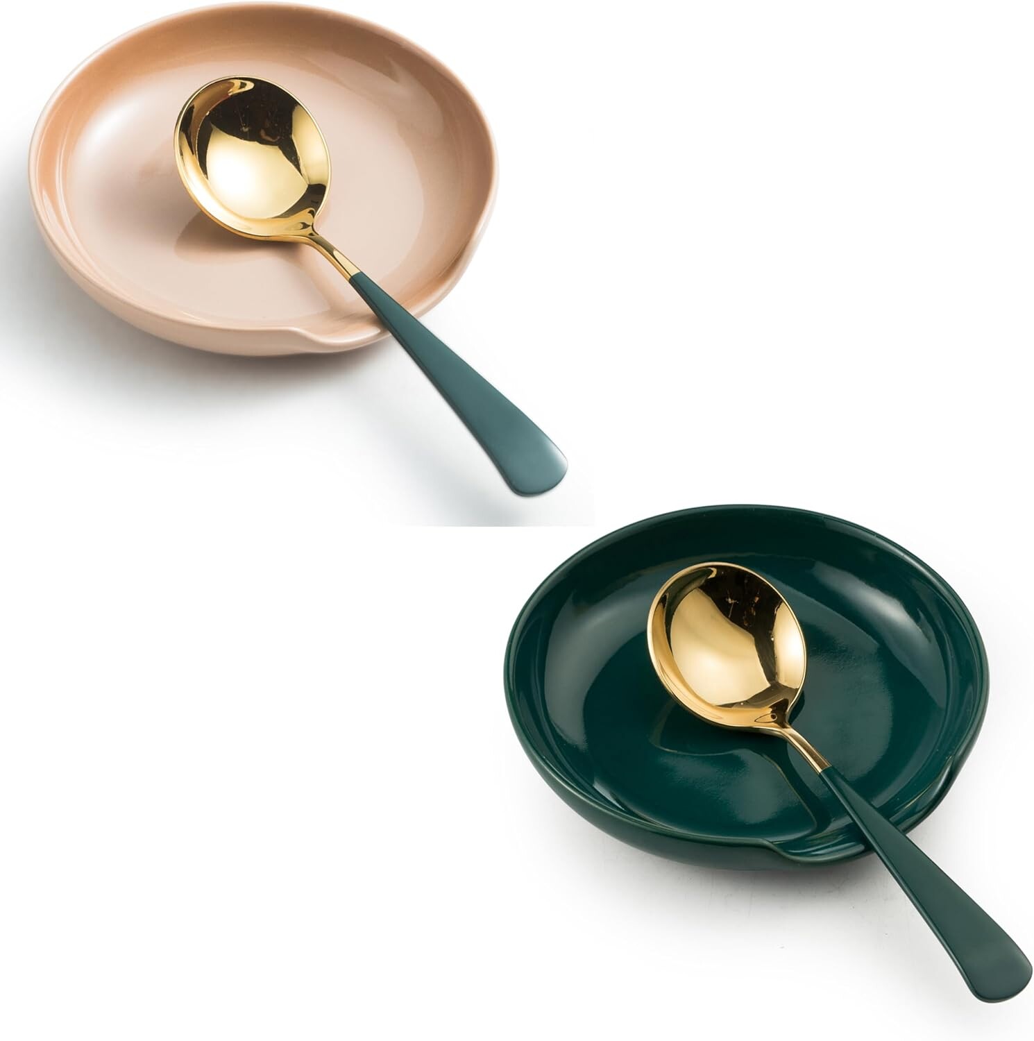 

Gomakren Подставка для ложки Подставка для ложки Карамель Светло-коричневый и зеленый