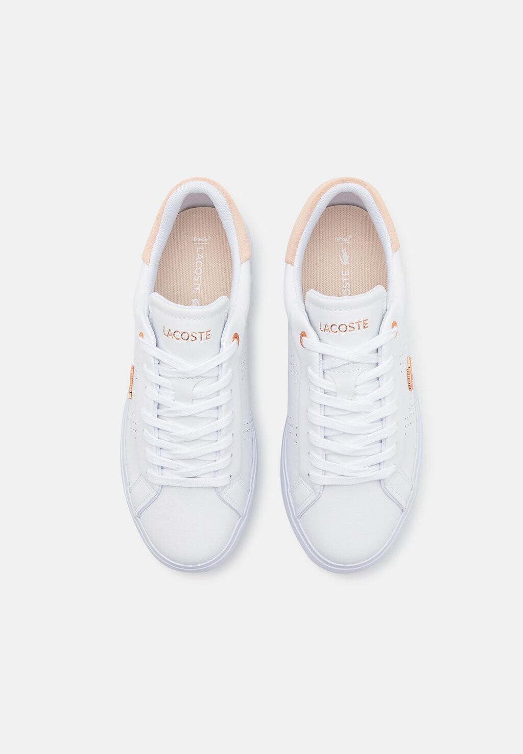 Кроссовки на шнуровке POWERCOURT 2.0 Lacoste, белый — фото 3
