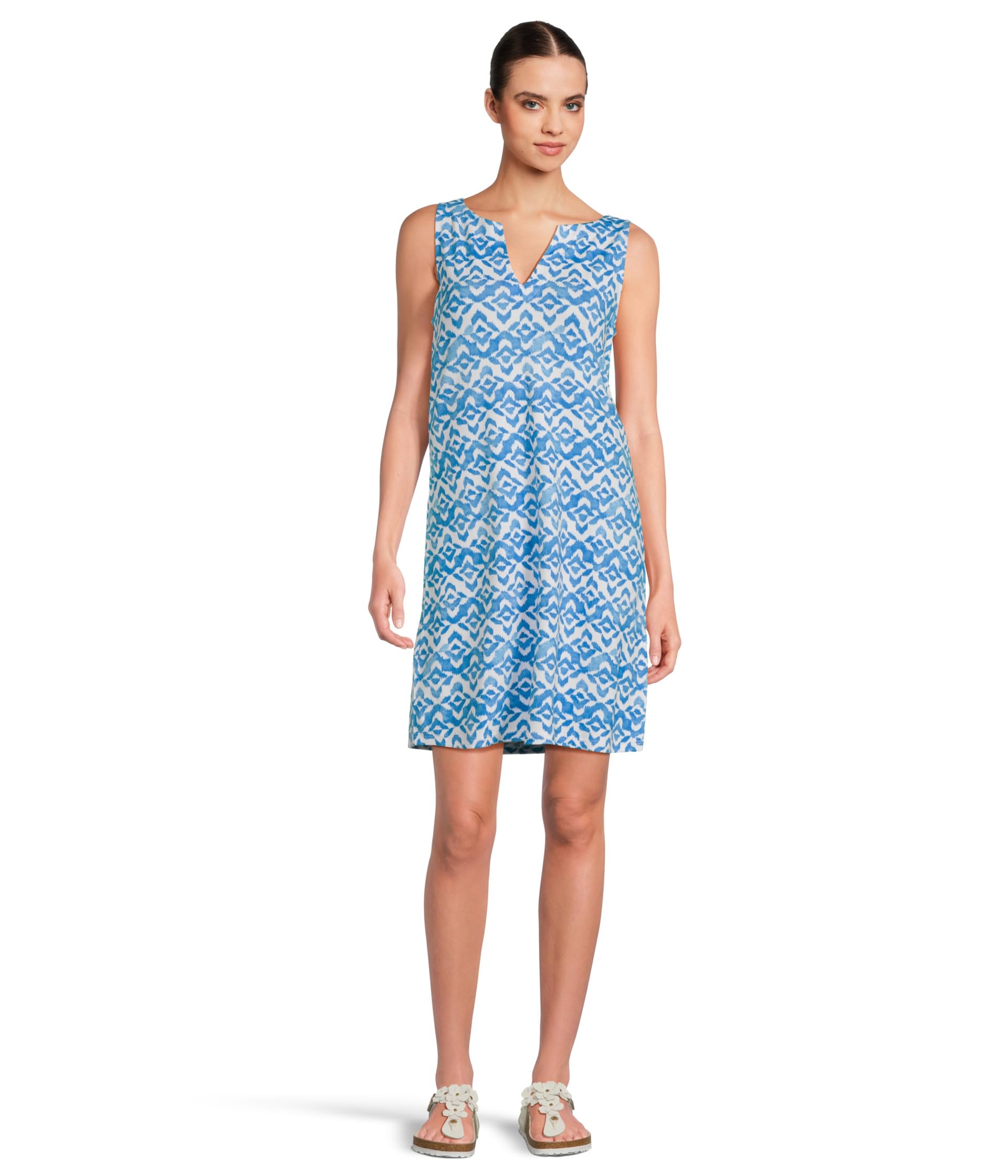 

Платье Tommy Bahama Darcy Coastal Tiles Short Sleeve Dress, Como Blue