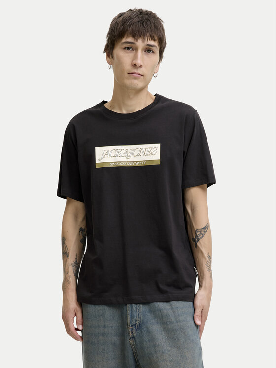 

Футболка regular fit Rinwood 12283628 Jack & Jones, черный