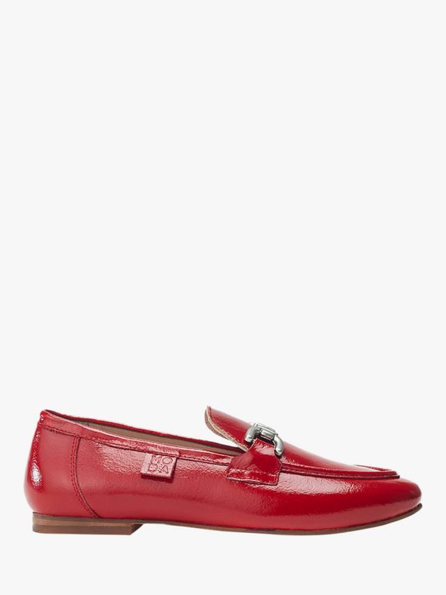 Кожаные лоферы Ellea с отделкой snaffle Moda in Pelle, Red