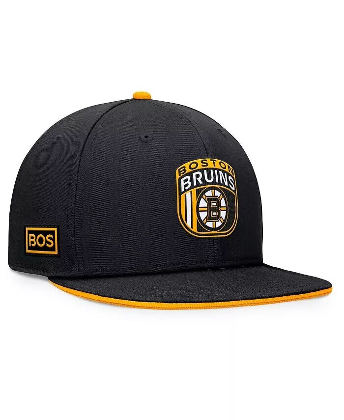 

Мужская черная кепка Snapback проекта НХЛ "Бостон Брюинз 2024" Fanatics, черный