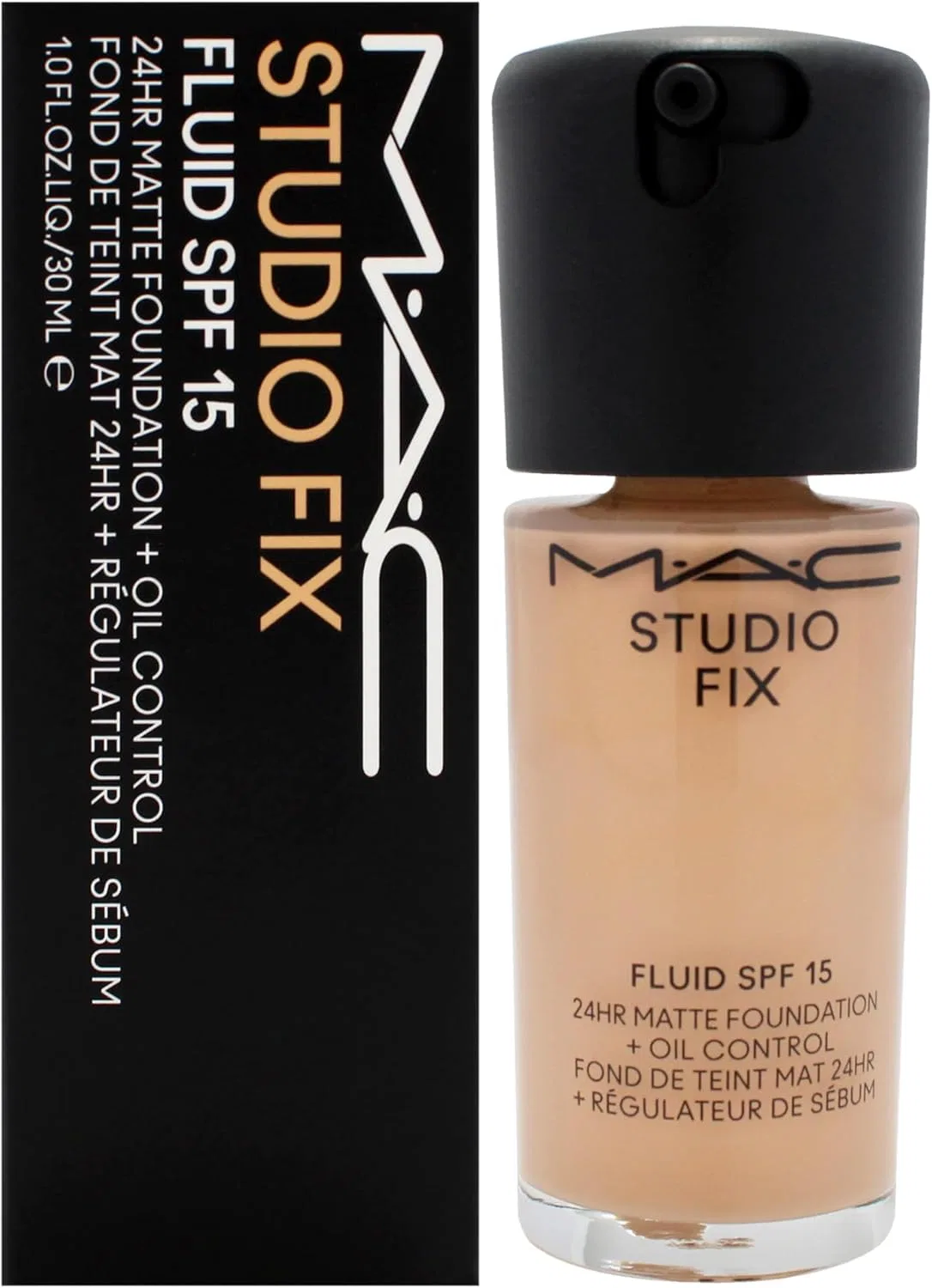 Тональная основа Mac Studio Fix Fluid SPF 15 24Hr Matte Foundation NC27 28 г