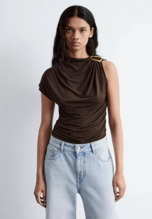 

Футболка с принтом & Other Stories, Dark Brown, Коричневый, Футболка с принтом & Other Stories, Dark Brown