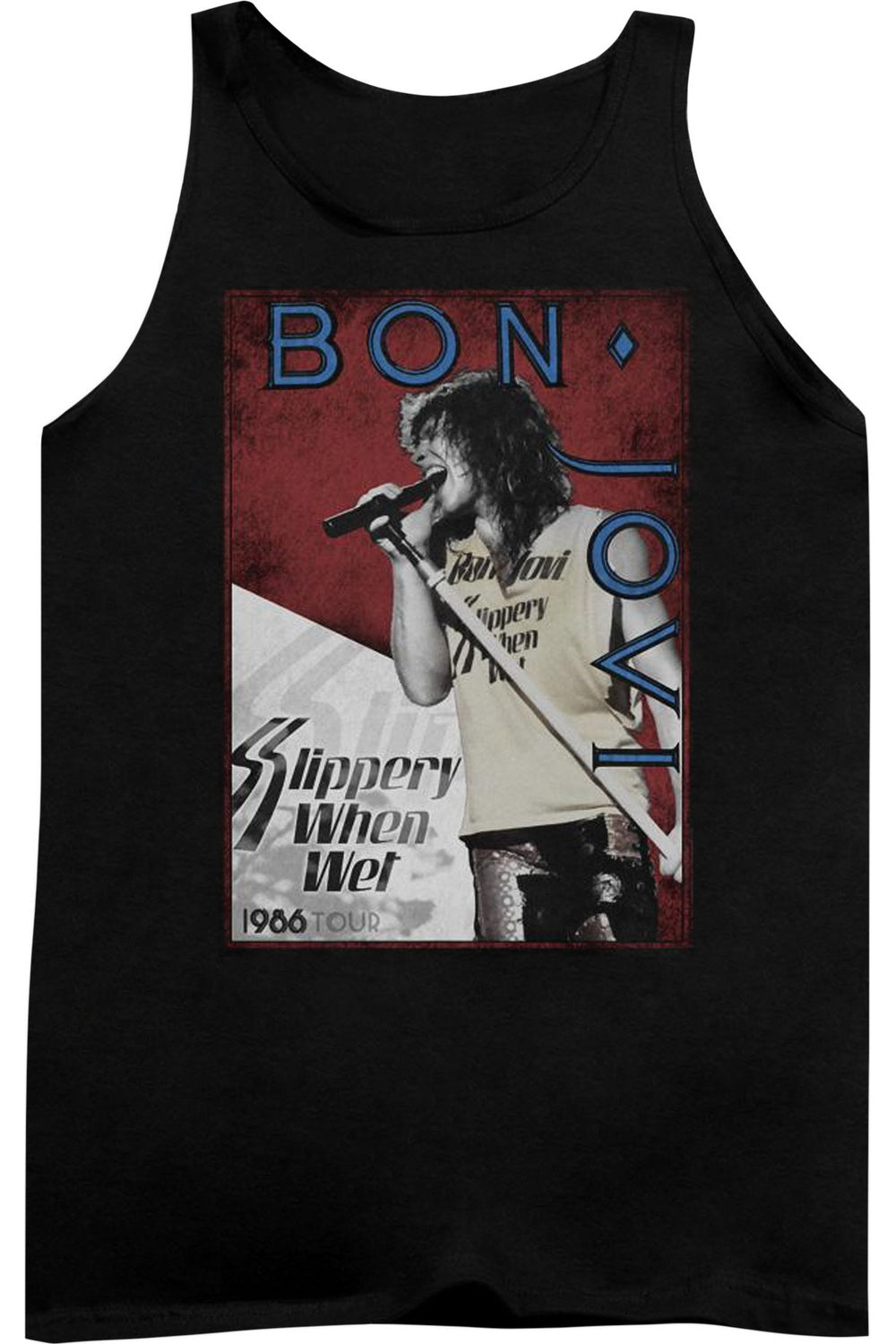 

Bon Jovi 86 Tour мужская майка Gildan, черный