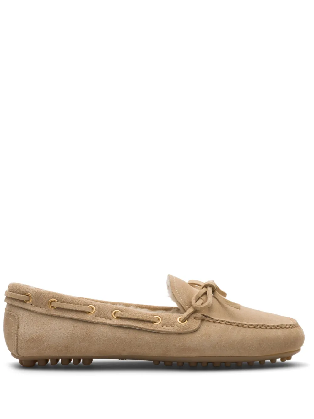 Мокасины с бантом Car Shoe, нейтральный