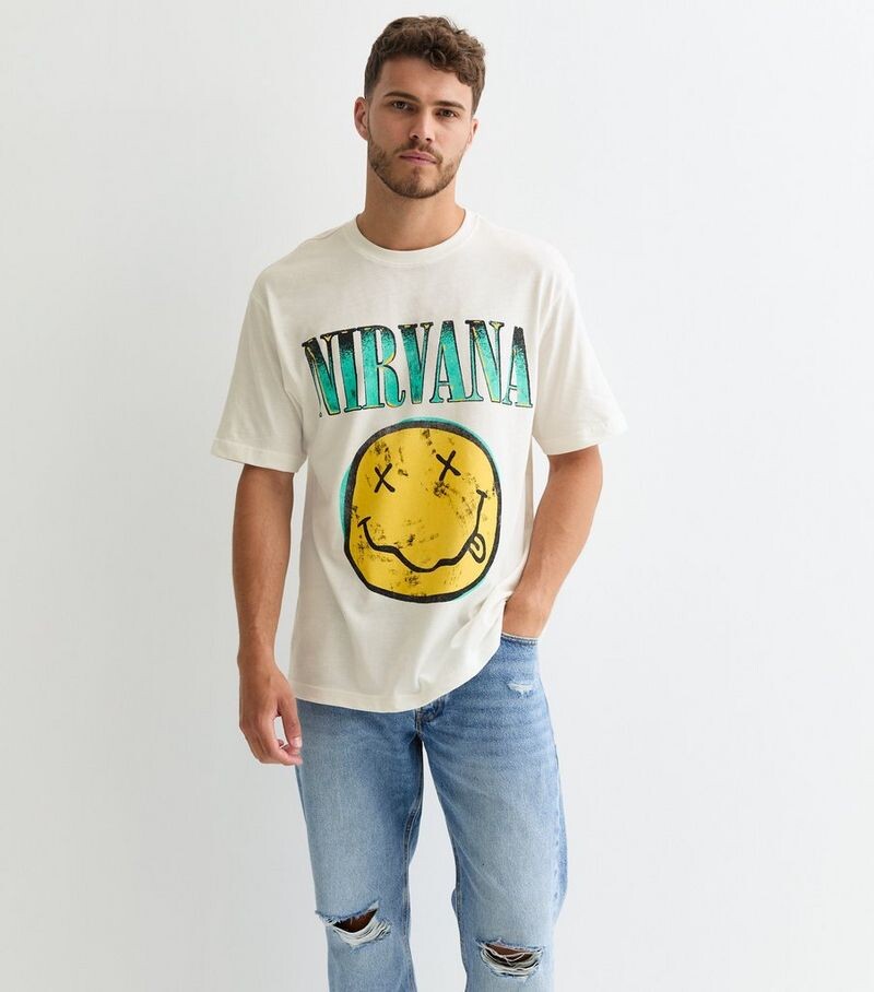 

Off-White Футболка Only & Sons Nirvana Only & Sons, белый