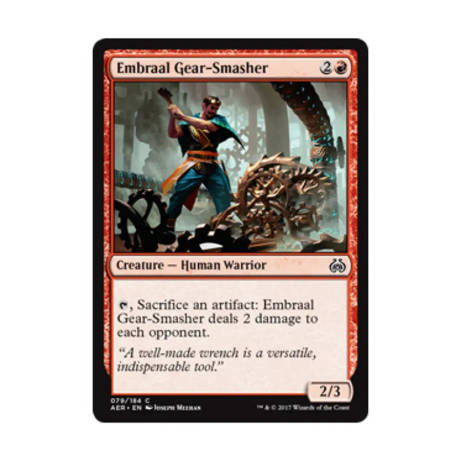 

CCG Эмбраальский Крушитель Механизмов (С) (Рольга), MTG - Aether Revolt