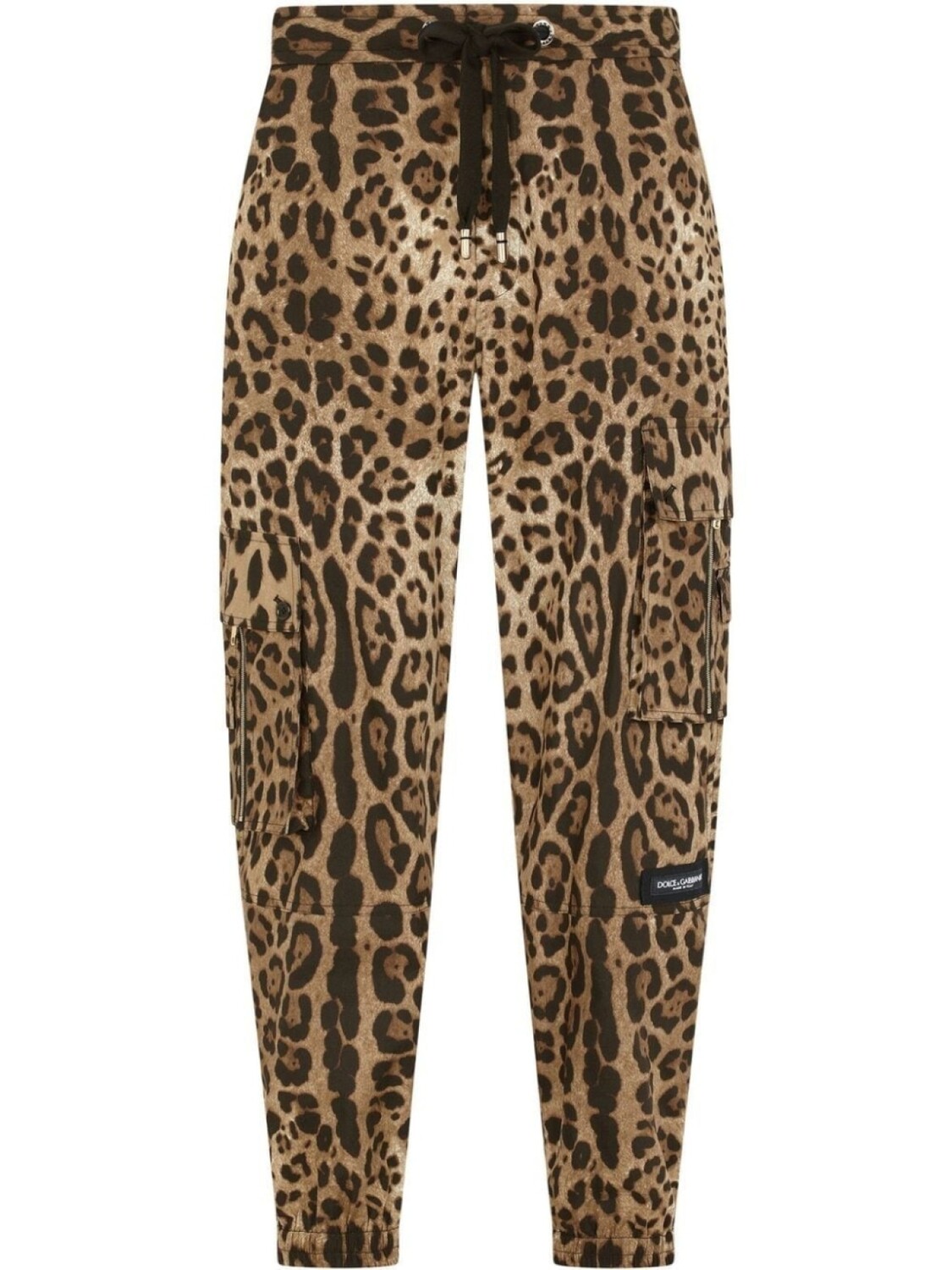 

Dolce & Gabbana спортивные брюки с леопардовым принтом, коричневый