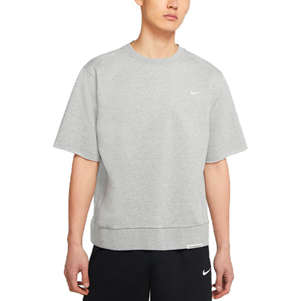 Футболка Dri-Fit мужская темно-серая меланжевая Nike, темно-серый — фото 4