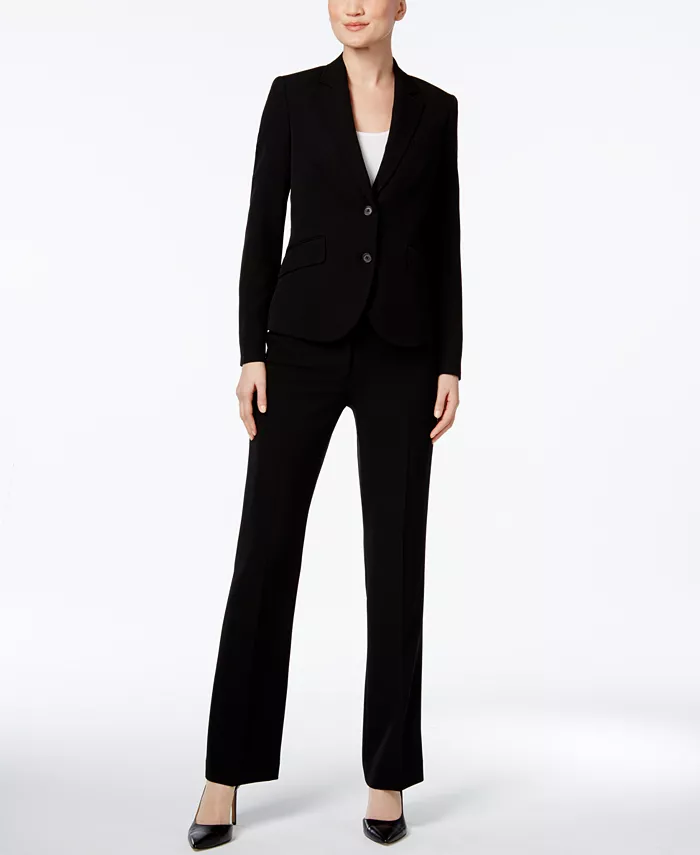 

Женский костюм из 3 предметов Missy & Petite Executive Collection: брюки и юбка Anne Klein, черный