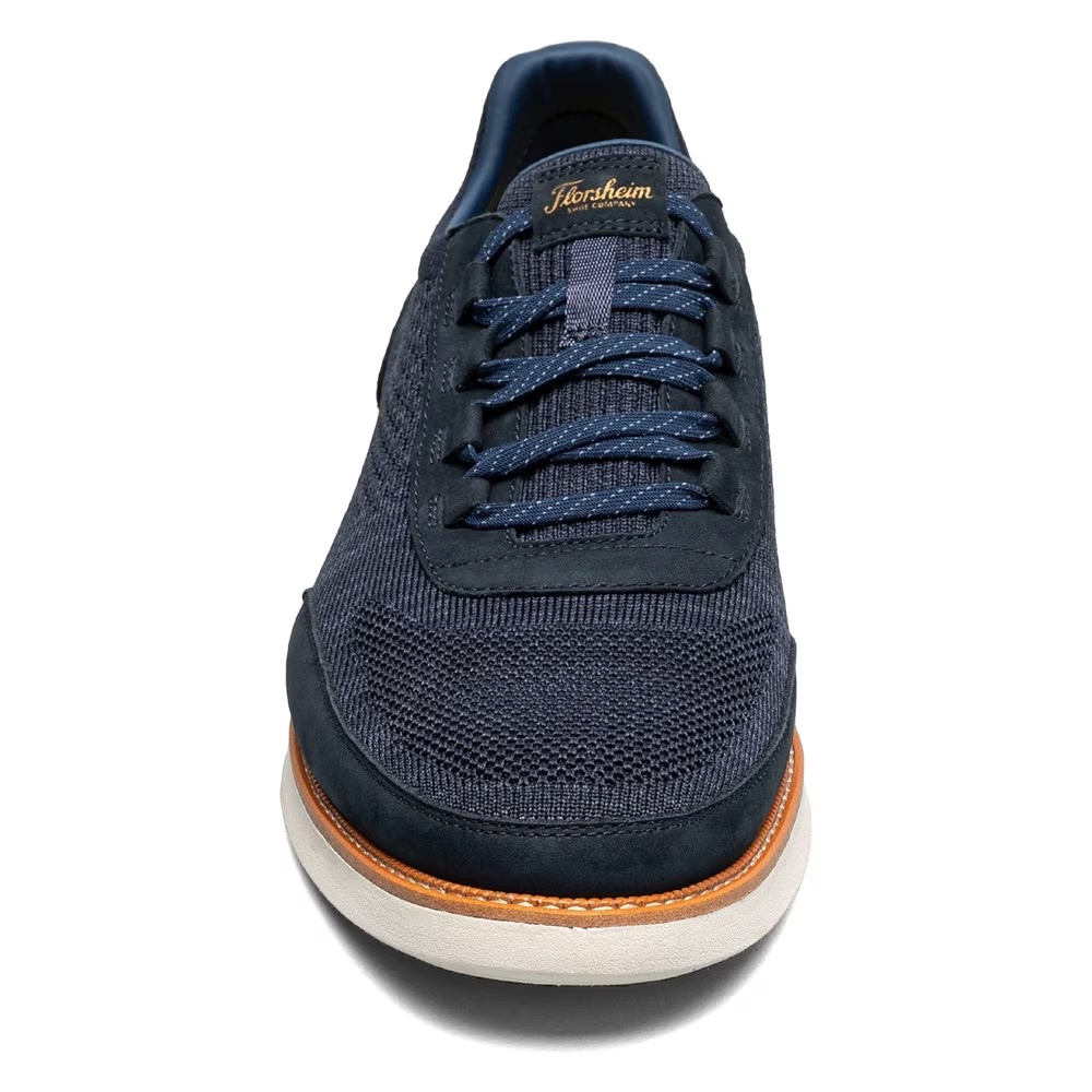 Запуск трикотажных кроссовки-слипонов с открытым носком Florsheim, синий — фото 3