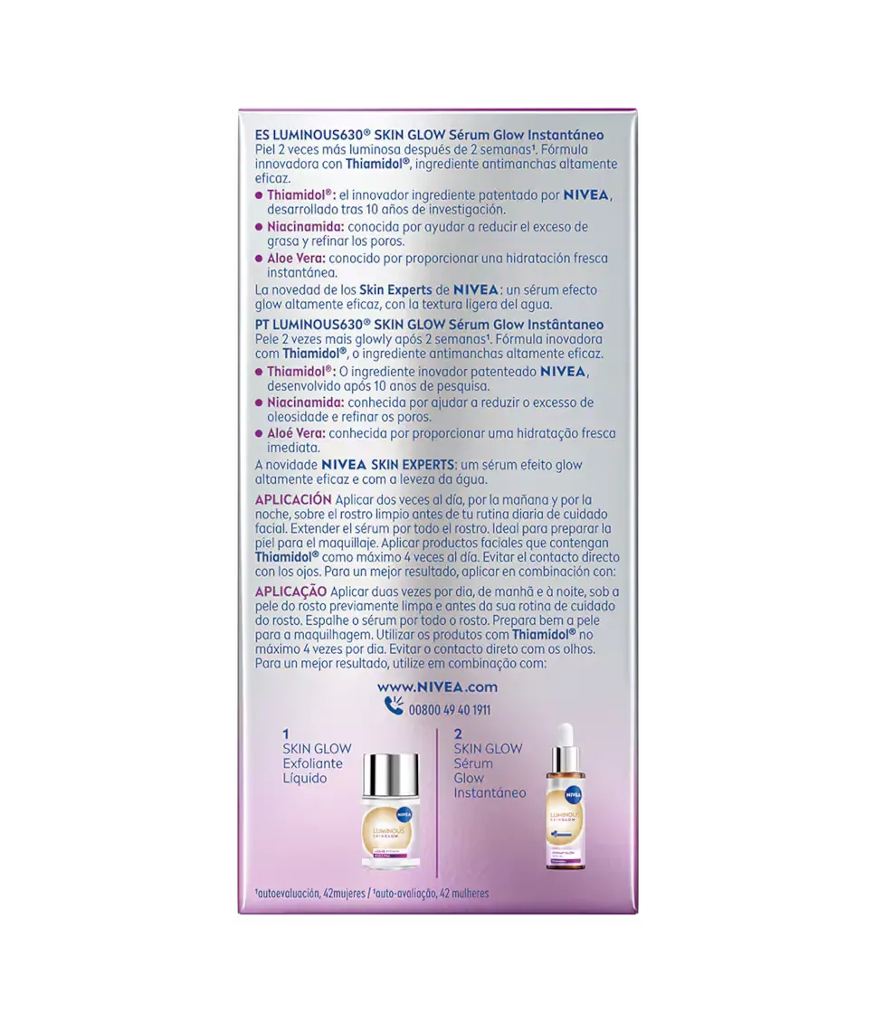 Сыворотка Nivea — Glow Instantáneo Luminous630 Skin Glow — фото 2