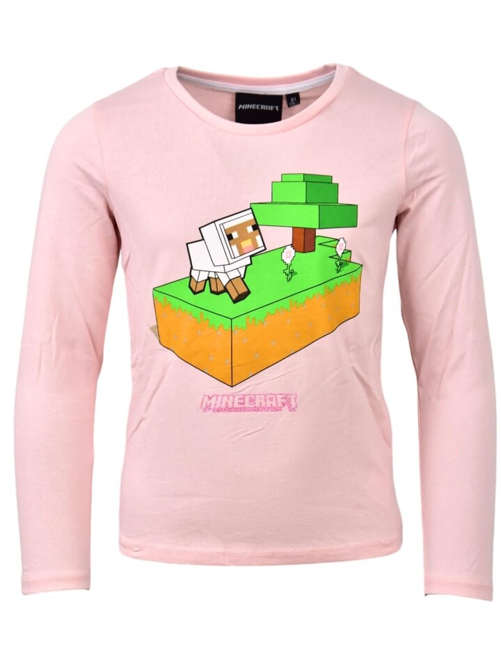 

Рубашка с длинным рукавом Minecraft, розовый