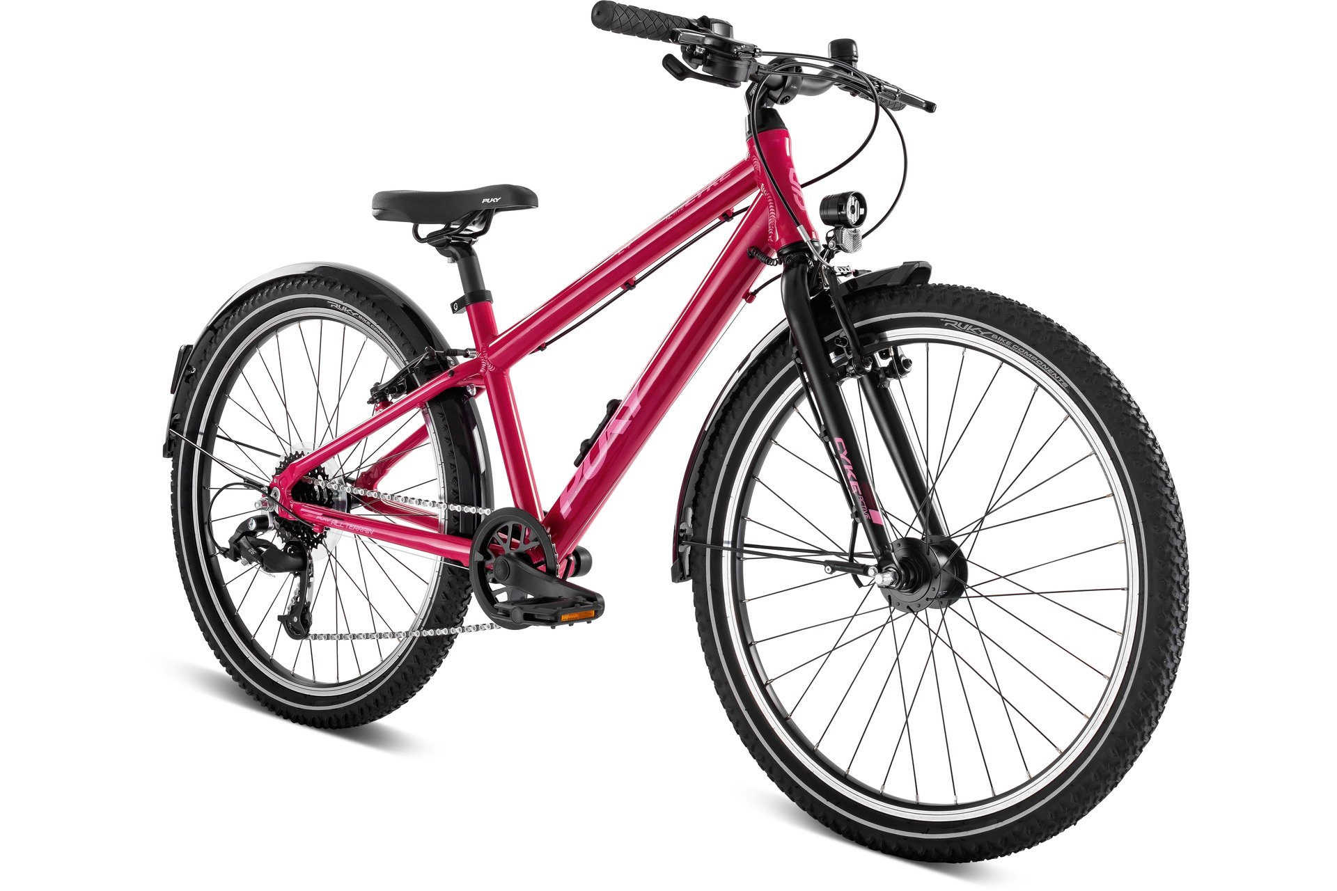 Детский велосипед Puky Cyke 24-8 Active - 24 дюймов - Diamant - 2025, цвет Pink|berry/black — фото 2