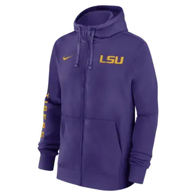 

Худи Nike LSU Tigers Sideline Team Issue, фиолетовый