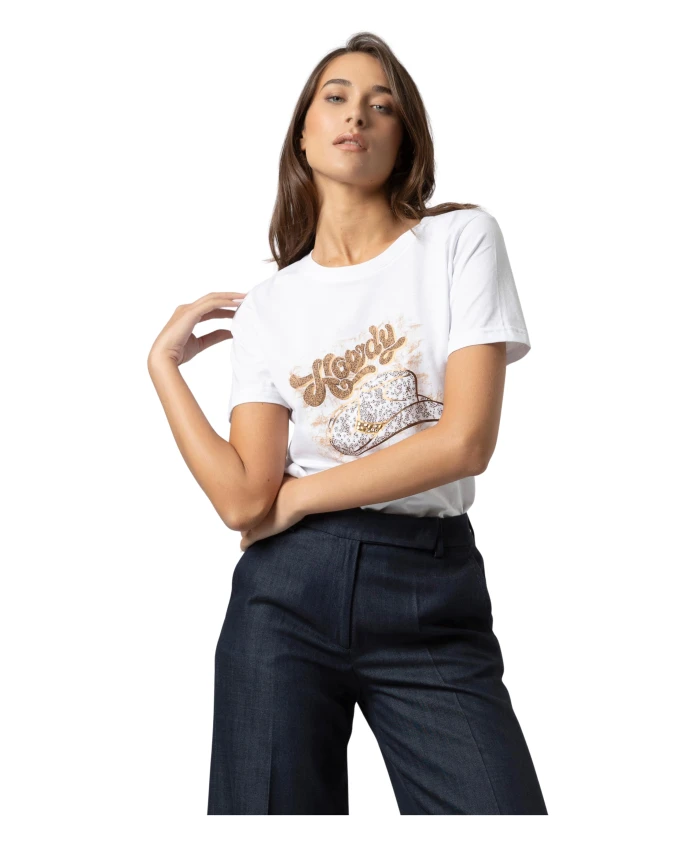 

Классическая стильная футболка с короткими рукавами и логотипом. Kocca, белый