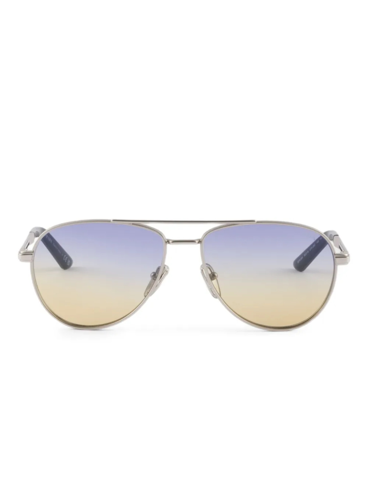 

Prada Eyewear солнцезащитные очки с логотипом, серебряный