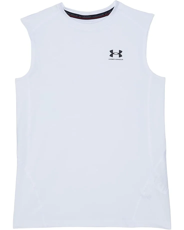HeatGear Armour Sleeveless (для детей постарше) Under Armour Kids, White/Black