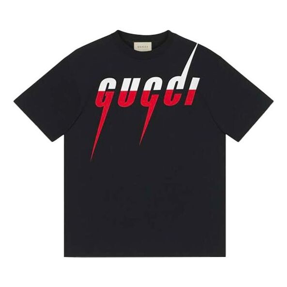 

Футболка blade printing short sleeve black Gucci, черный
