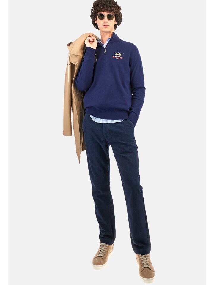 

Пуловер La Martina Pullover, синий