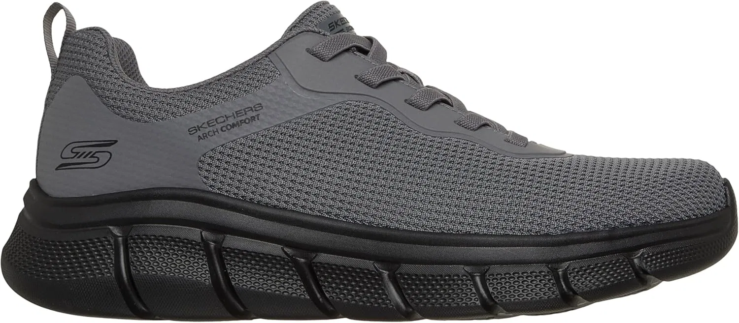 Мужские кроссовки Skechers Bobs B Flex-Arch Comfort Edge, Darkgray — фото 4