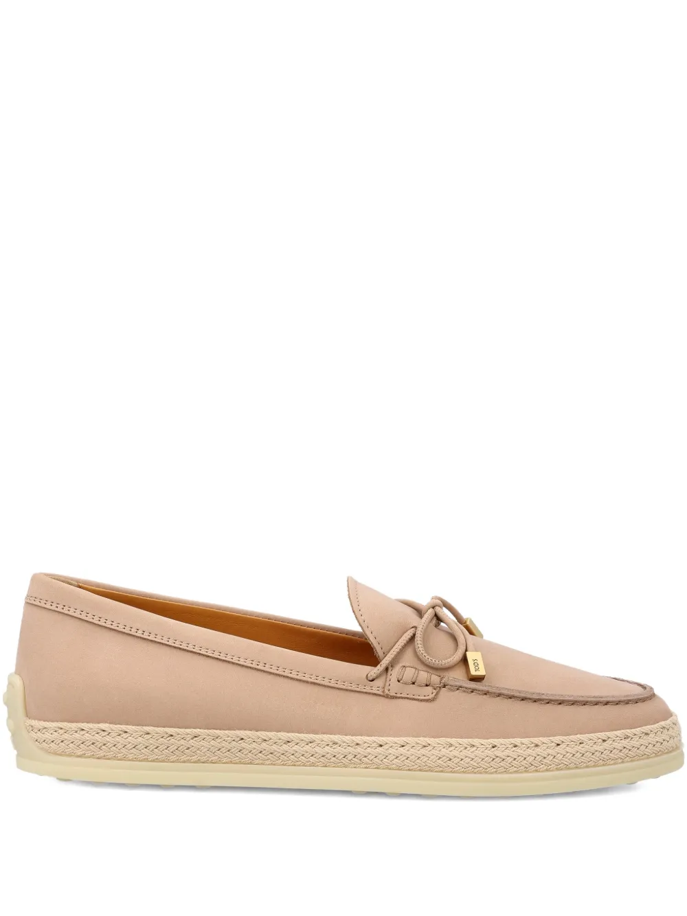 Лоферы с бантом Tod'S, розовый