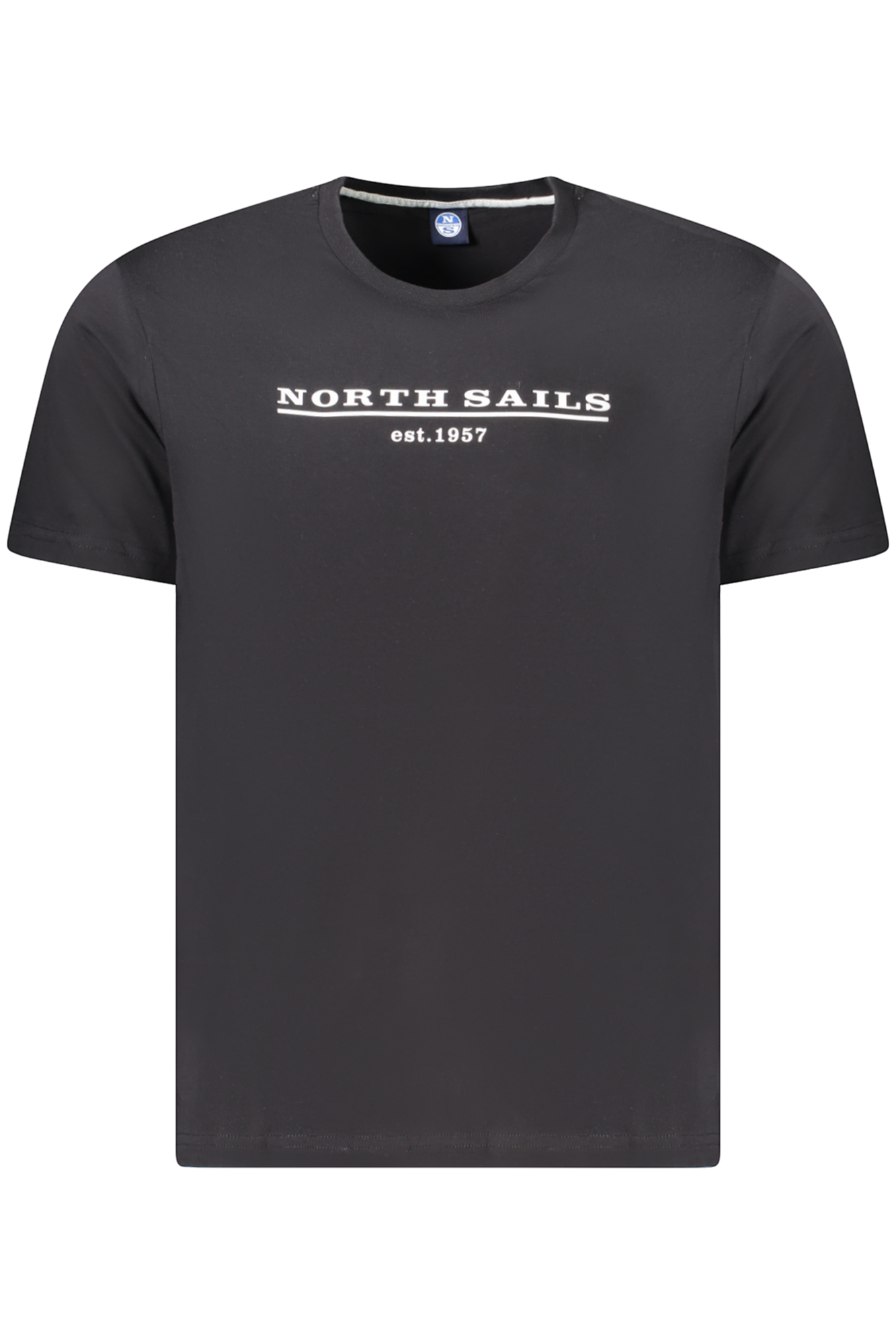 

Мужская футболка North Sails с коротким рукавом и надписью на груди, черный