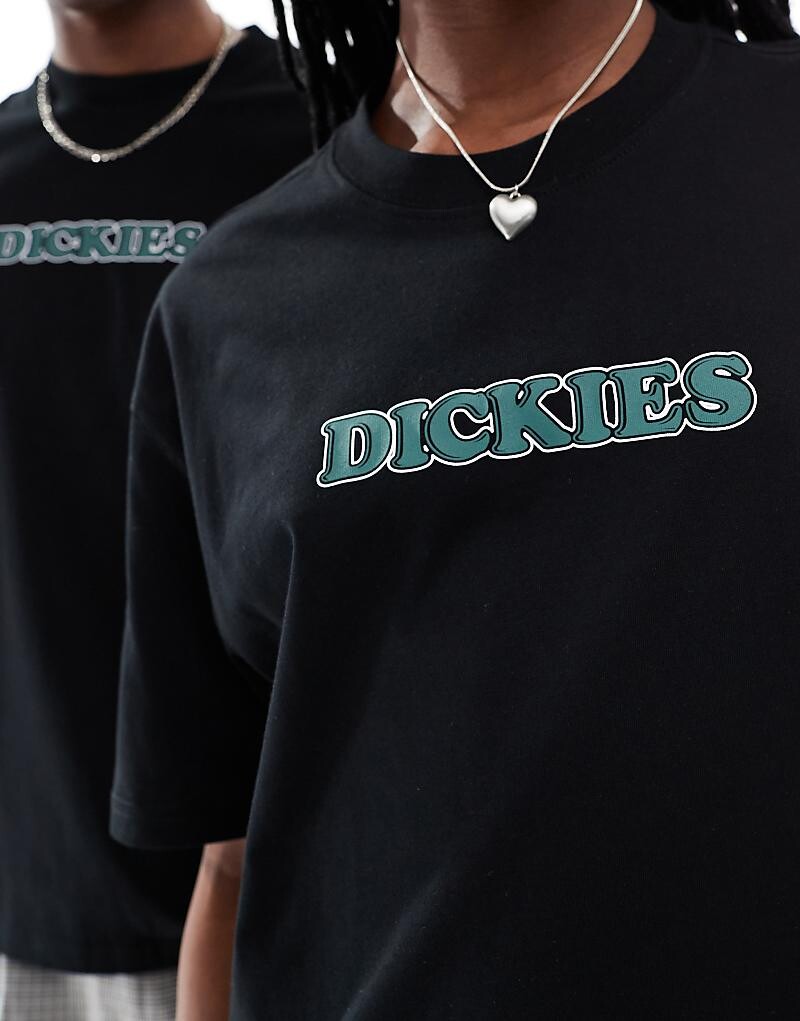 

Dickies – Choteau – Черная футболка с логотипом посередине