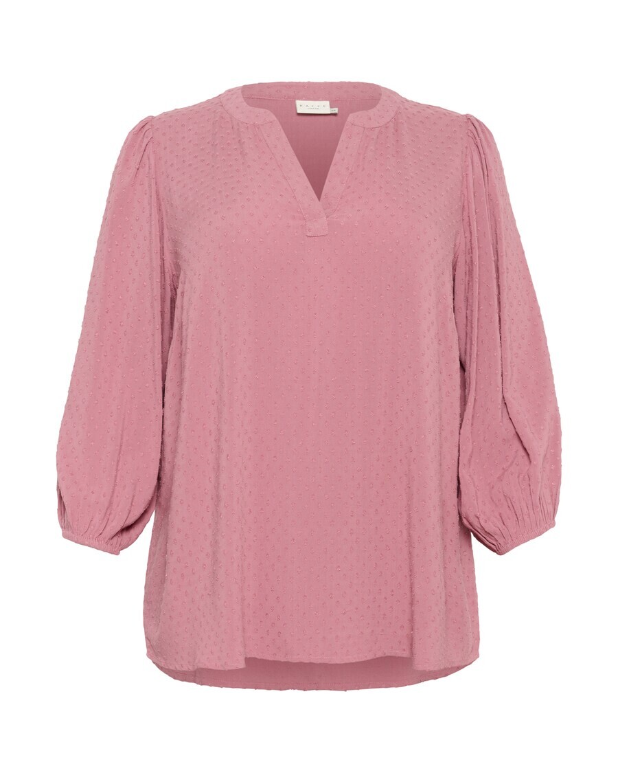 

Блузка с коротким рукавом KAFFE CURVE Blouse Canya, светло-розовый