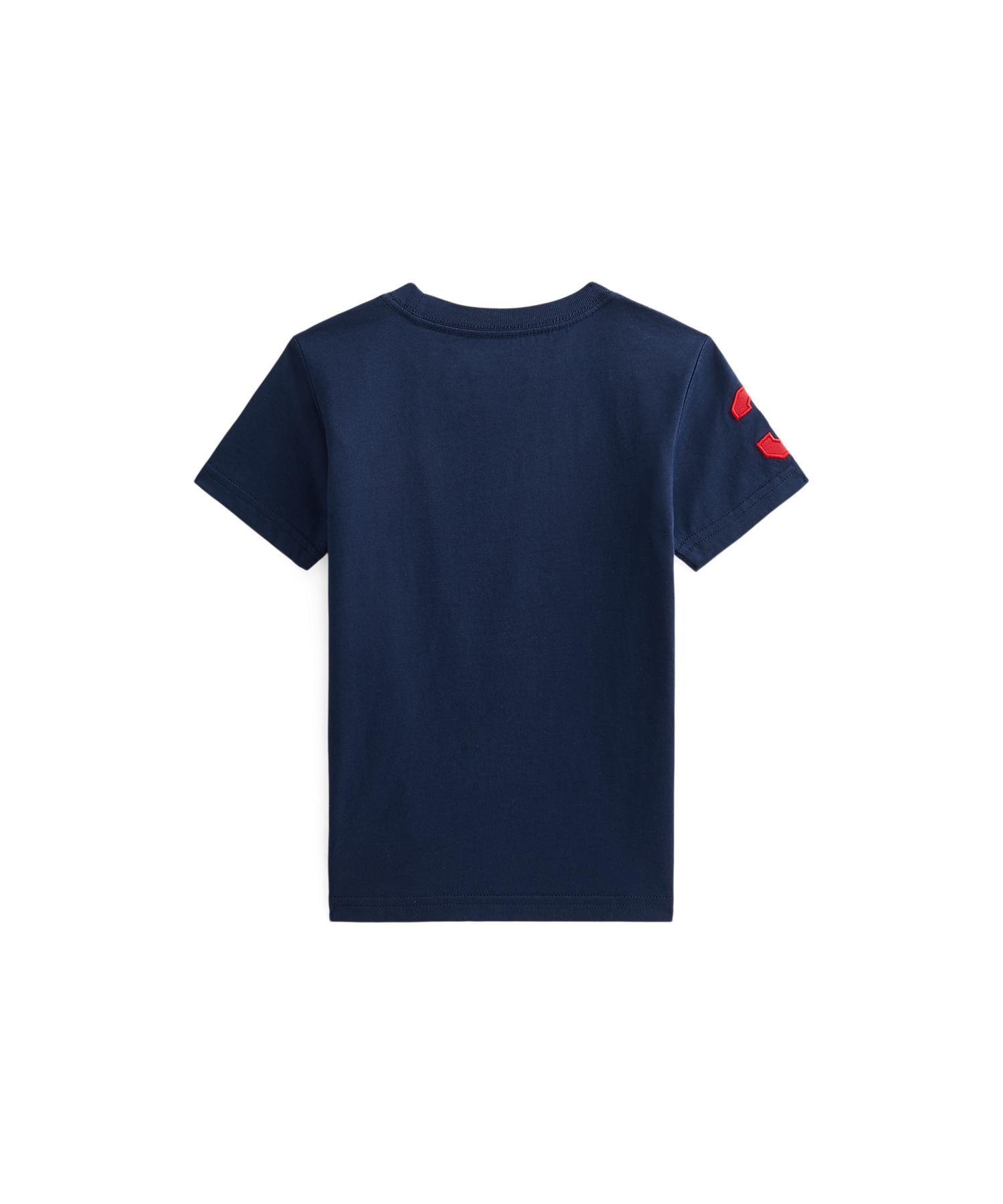 Хлопковая футболка Big Pony (для мальчиков 2-7 лет) Polo Ralph Lauren, 410 Navy — фото 2