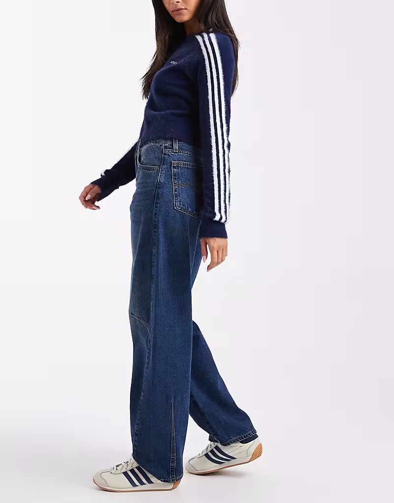 Мешковатые джинсы Dad barrel, средне-синего цвета Levi'S — фото 2