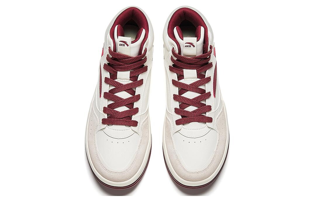 Кроссовки ANTA Skateboarding Shoes Men High-top White, белый — фото 3