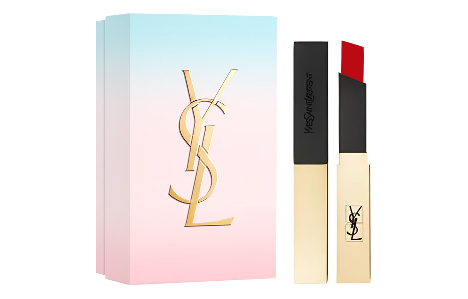 SAINT LAURENT Twilight Daybreak Limited матовые помады Small Gold Bars для естественного тона лица и сияния 2,2 г — фото 4
