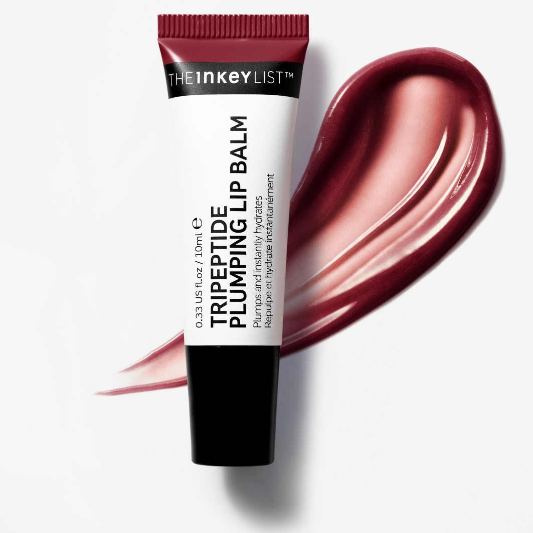 Бальзам для лица auffüllender lippenbalsam mit tripeptiden - beerentönung The Inkey List, berry, объем 10 мл — фото 2