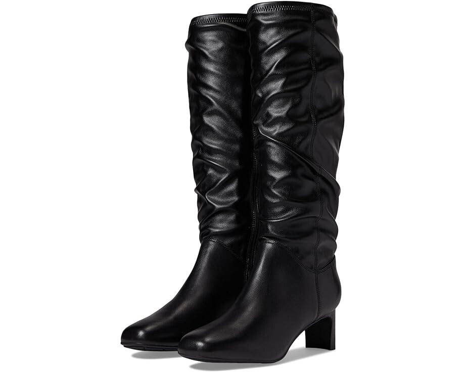 Сапоги женские Clarks Kyndall Rise на каблуке, черный