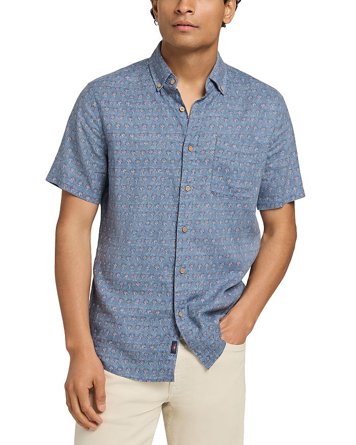 

Короткий рукав Breeze Shirt Faherty, синий